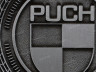 Badge / embleem Puch logo zilver 47mm RealMetal
